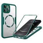 For iPhone 12 Pro CD Texture MagSafe Phone Case(Green)