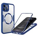 For iPhone 12 Pro Max CD Texture MagSafe Phone Case(Blue)