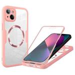 For iPhone 13 CD Texture MagSafe Phone Case(Pink)