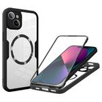 For iPhone 13 CD Texture MagSafe Phone Case(Black)