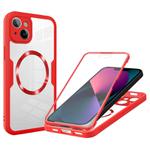 For iPhone 13 CD Texture MagSafe Phone Case(Red)