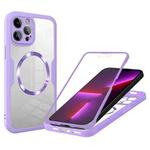 For iPhone 13 Pro Max CD Texture MagSafe Phone Case(Purple)