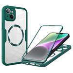 For iPhone 14 CD Texture MagSafe Phone Case(Green)