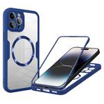 For iPhone 14 Pro CD Texture MagSafe Phone Case(Blue)