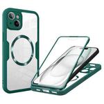 For iPhone 15 CD Texture MagSafe Phone Case(Green)