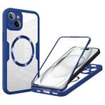 For iPhone 15 Plus CD Texture MagSafe Phone Case(Blue)