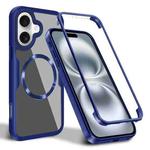 For iPhone 16 CD Texture MagSafe Phone Case(Blue)