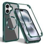 For iPhone 16 CD Texture MagSafe Phone Case(Green)