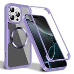 For iPhone 16 Pro CD Texture MagSafe Phone Case(Purple)