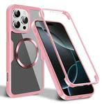 For iPhone 16 Pro Max CD Texture MagSafe Phone Case(Pink)