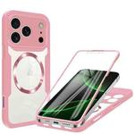 For iPhone 17 Pro CD Texture MagSafe Phone Case(Pink)