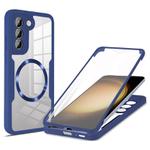 For Samsung Galaxy S23 5G CD Texture MagSafe Phone Case(Blue)