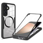 For Samsung Galaxy S23 FE 5G CD Texture MagSafe Phone Case(Black)