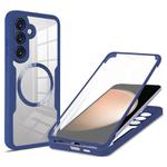 For Samsung Galaxy S23 FE 5G CD Texture MagSafe Phone Case(Blue)