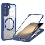 For Samsung Galaxy S23+ 5G CD Texture MagSafe Phone Case(Blue)