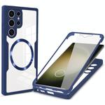 For Samsung Galaxy S23 Ultra 5G CD Texture MagSafe Phone Case(Blue)