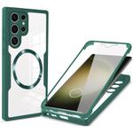 For Samsung Galaxy S23 Ultra 5G CD Texture MagSafe Phone Case(Green)
