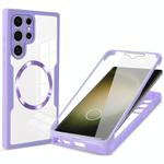 For Samsung Galaxy S23 Ultra 5G CD Texture MagSafe Phone Case(Purple)
