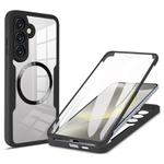 For Samsung Galaxy S24 FE 5G CD Texture MagSafe Phone Case(Black)