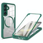For Samsung Galaxy S24 FE 5G CD Texture MagSafe Phone Case(Green)