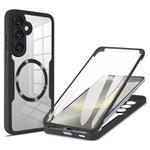 For Samsung Galaxy S25 / S24 5G CD Texture MagSafe Phone Case(Black)
