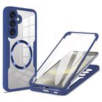 For Samsung Galaxy S25 / S24 5G CD Texture MagSafe Phone Case(Blue)