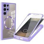 For Samsung Galaxy S25 Ultra 5G CD Texture MagSafe Phone Case(Purple)