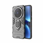 For vivo X200 Magnetic Ring Holder PC + TPU Phone Case(Black)