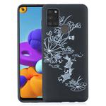 For Samsung Galaxy A21s Painted Pattern Soft TPU Case(Lotus Pond)