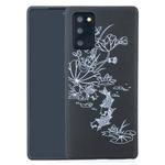 For Samsung Galaxy Note20 Painted Pattern Soft TPU Case(Lotus Pond)