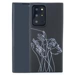 For Samsung Galaxy Note20 Ultra Painted Pattern Soft TPU Case(Five Hands)