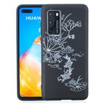 For Huawei P40 Painted Pattern Soft TPU Case(Lotus Pond)