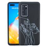 For Huawei P40 Painted Pattern Soft TPU Case(Five Hands)