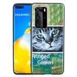 For Huawei P40 Pro Painted Pattern Soft TPU Case(Cat)