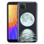 For Huawei Y5p Painted Pattern Soft TPU Case(Moon)
