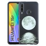 For Huawei Y6p Painted Pattern Soft TPU Case(Moon)