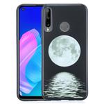 For Huawei Y7p Painted Pattern Soft TPU Case(Moon)