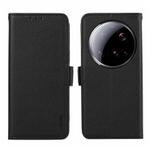 For Xiaomi 15 Ultra ABEEL Side-Magnetic Litchi Pattern Leather RFID Phone Case(Black)