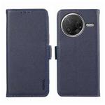 For Xiaomi Poco F7 Pro / F7 Ultra ABEEL Side-Magnetic Litchi Pattern Leather RFID Phone Case(Blue)