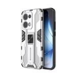 For OPPO Reno13 5G Global Supersonic PC + TPU Holder Phone Case(White)
