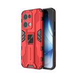 For OPPO Reno13 5G Global Supersonic PC + TPU Holder Phone Case(Red)