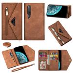 For Xiaomi Mi 10 Skin Feel Zipper Horizontal Flip Leather Case with Holder & Card Slots & Photo Frame & Lanyard & Long Rope(Brown)