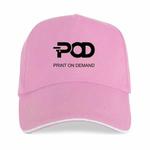 POD Printed Polyester Cotton Steel Buckle Cap Print On Your Demand(Pink)