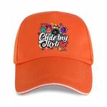 Graffiti Printed Polyester Cotton Steel Buckle Cap Print On Your Demand(Orange)