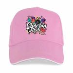 Graffiti Printed Polyester Cotton Steel Buckle Cap Print On Your Demand(Pink)
