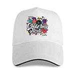 Graffiti Printed Polyester Cotton Steel Buckle Cap Print On Your Demand(Beige White)