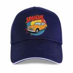 Car Printed Polyester Cotton Steel Buckle Cap Print On Your Demand(Navy Blue)