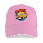 Car Printed Polyester Cotton Steel Buckle Cap Print On Your Demand(Pink)