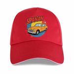 Car Printed Polyester Cotton Steel Buckle Cap Print On Your Demand(Red)