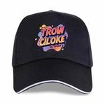 Orange Alphabet Printed Polyester Cotton Steel Buckle Cap Print On Your Demand(Black)